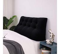 KKXXYQFC Triangle Reading Pillow - Large Sofa Back Cushion, Versatile Headboard Support, 120cm Black Decorative Cushion for Comfort & Style in Living Room & Bedroom