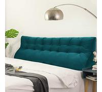 KKXXYQFC Triangular Reading Pillow for Sofa, 200cm Cyan Large Back Cushion, Versatile Headboard Support, Cozy Decorative Pillow for Living Room and Bedroom
