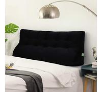 KKXXYQFC Triangular Reading Pillow - Large Sofa Cushion for Back Support, Headboard Pillow, Versatile Uses, 160cm, Stylish Black Decorative Cushion for Home Comfort