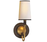 KKXXYQFC Vintage Fabric Wall Sconce Brass Wall Sconce Lighting Retro Farmhouse Wall Mounted Lamp E14 Hardwired Indoor Fixture For Living Room Bedroom Dining Room Hallway