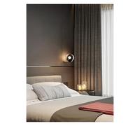 KKXXYQFC Wall lamp, SANDYHA Gradient Glass LED Bedside Wall Lamp Minimalist Indoor Lighting Fixture for Bedroom Lifting(A-L14cm W12cm H13cm)