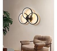 KKXXYQFC Wall Lampe Ring Wall Lights 1 Minimalist Wall lamp Indoor 3 Round lamp Wall Lighting Warm White Wall Spotlight, for Living Room