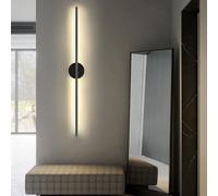 KKXXYQFC wall lamps,LED Lamp Wall Light Style Wall Sconce Background for Stairs 3000K/4500K/6000K Nightlight (Black WLight,60cm)