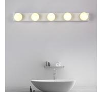 KKXXYQFC wall lamps LED Wall Light Wall Lamp Dressing Table Wall Sconce Wall Lighting Long with for (White-Warm Light,90cm 7 Lights)