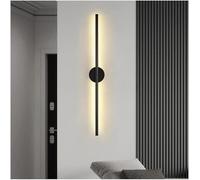 KKXXYQFC Wall Lamps Sconces Long Strip Wall Light Aluminum Indoor LED Wall Sconce Bedside Astigmatism Wall Lamp Wall Mounted Lighting Fixture for Bedroom Dresser Bathroom Living Room(Black