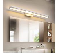 KKXXYQFC Wall Lamps Sconces White Energy Saving Bathroom Waterproof Fog Moisture-Proof Makeup Lamp Mirror Lamp Bedside Decor(White Light,71cm)