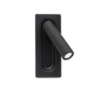 KKXXYQFC Wall Spotlight Adjustable Steering Head 3W Wall Light Sconces with Led Reading Light for Bedroom Reading Study Beside Hotel Porch Aisle Lamp Wall Mounted Lamp,Warm Light