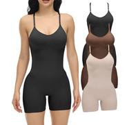 KKXXYQFC Women Shapewear mid Thigh Butt Lifter Shorts Body Lingerie Tummy Control Bodysuit Set 3 Pcs