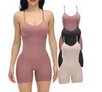 KKXXYQFC Women Shapewear mid Thigh Butt Lifter Shorts Body Lingerie Tummy Control Bodysuit Set 3 Pcs