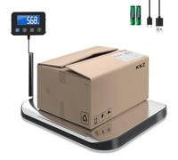 KKZ Shipping Scale, 440 LB Heavy Duty Postal Scale for Packages, Large Mailing Scale for Postage, Industrial, Small Business, Laundry, Warehouse, Stainless Steel