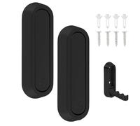 KKzozs Folding Coat Hook 2pcs Folding Hooks Wall Mount Black Premium Metal Heavy Duty Foldable Coat Hooks Hanging and Organizing Everyday Items Such As Clothing, Keys and Hats and Bags