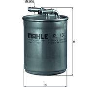 Mahle Original Fuel Filter KL494 5Z0127401 - Fits SKODA Rapid 1.6D (2012-2019)