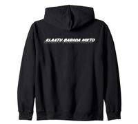 Klaatu Barada Nikto | Famous movie quote 50's & 90's Zip Hoodie