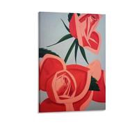 KLAGCBDF Alex Katz Rose Bud Canvas Famous Paintings, Wall Art Posters, Decorative Hanging Pictures Canvas Wall Art Prints Poster Photo Picture Painting Posters Room Decor 24x36inch(60x90cm)