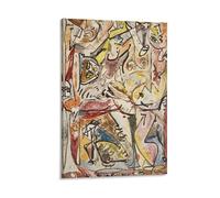 KLAGCBDF Jackson Pollock THE BLUE UNCONSCIOUS Living Room Home Office Decoration Picture Print Wall Art Poster Painting Canvas Posters Artworks Room Aesthetic 16x24inch(40x60cm)