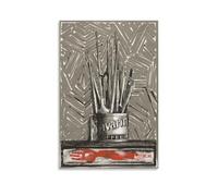 KLAGCBDF Jasper Johns Savarin Decorative Paintings Picture Print Wall Art Poster Painting Canvas Posters Artworks Room Aesthetic 20x30inch(50x75cm)