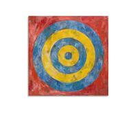 KLAGCBDF Jasper Johns Target Decorative Paintings Artworks Picture Print Poster Wall Art Painting Canvas Decor Home Posters 16x16inch(40x40cm)