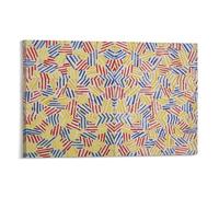 KLAGCBDF JIANPIN JASPER JOHNS Corpse And Mirror Canvas Printing Famous Paintings Posters Wall Art Painting Canvas Prints Decor Poster Artworks 16x24inch(40x60cm)