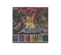 KLAGCBDF JIANPIN JASPER JOHNS Untitled (4) Canvas Printing Famous Paintings Canvas Wall Art Poster Decorative Modern Home Print Picture Artworks Posters 28x28inch