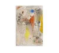 KLAGCBDF Joan. Miro. Persons Haunted by A Bird Canvas Printing Famous Paintings Art Poster Canvas Painting Decor Wall Print Photo Home Modern Decorative Posters 1