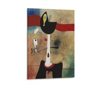 KLAGCBDF Joan. Miro. The with A Pipe Canvas Printing Famous Paintings Painting On Canvas Wall Art Poster Scroll Picture Print Walls Decor Home Posters 24x36inch(6
