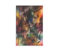 KLAGCBDF Julie·Mehretu BareSpray Oil Paintings: Home & Commercial Canvas Wall ArtWall Art Poster Scroll Canvas Painting Picture Living Room