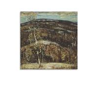 KLAGCBDF Marsden Hartley The Hill Spray Oil Paintings_ Home & Commercial Canvas Wall Art Canvas Painting Poster Wall Art Decorative Picture Prints Modern Decor 28x28inch(70x70cm)