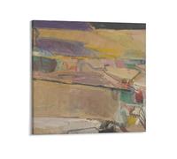 KLAGCBDF Richard Diebenkorn Berkeley #54 Large Famous Painting Canvas Wall Art for Office, Home & Café Canvas Painting Poster Wall Art Decorative Picture Prints Modern Decor 16x16inch(40x40cm)