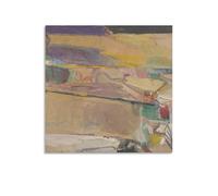 KLAGCBDF Richard Diebenkorn Berkeley #54 Large Famous Painting Canvas Wall Art for Office, Home & Café Picture Print Canvas Poster Wall Paint Art Posters Decor Modern Home Artworks 24x24inch(60x60cm)