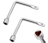 klahh 2PCS Triangle Key Garbage bin L-Type Cabinet Key Portable Spanner Key Gas Meter Cabinet Triangle Spanner Key Practical for Commercial Bin Gas Meter Cabinet