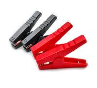 klahh 4 Pcs 100A Heavy Duty Crocodile Clips Set Pure Copper Crocodile Clamps Replacement Alligator Clips for Car Ships Trucks