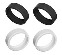 klahh 4PCS Flexible Silicone Ring Covers Anti-Scratch Elastic Case Protective Case Health Ring Protector Ring Covers Compatible,for Woking Out Women Men