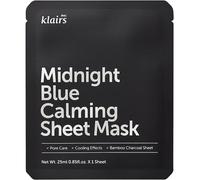 DearKlairs Midnight Blue Calming Sheet Mask 1 Sheet, Soothing Irritated, heated Skin, For troubled and sensitive skin, Korean Beauty