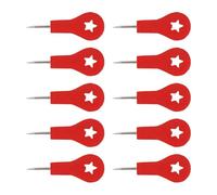 Klaisy 10pcs Landmark Design Red Push Pins For Photo Wall Decoration And Cork Board Marking Decorative Pushpins Bulletin Board Pins