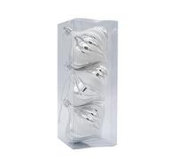 Klaisy 3X Christmas Onion Pattern Ornaments For Tree Shatterproof Hanging Baubles For Holiday Wedding Party Decor