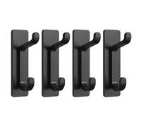 Klaisy 4 Pcs Strong Load-bearing Hook Door Hangs Clothes On The Wall Behind The Bathroom Traceless Sticky Hook Wall Hanger