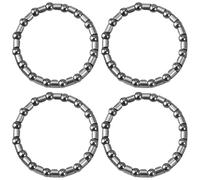 Klaisy 4Pcs Bicycles Fork Headsets Ball Bearings Replacement Bike Caged Balls Bearing Cycling Accessory Bike Caged Ball Bearing