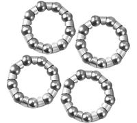 Klaisy 4Pcs Bicycles Fork Headsets Ball Bearings Replacement Bike Caged Balls Bearing Cycling Accessory Bike Caged Ball Bearing