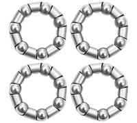 Klaisy 4Pcs Bicycles Fork Headsets Ball Bearings Replacement Bike Caged Balls Bearing Cycling Accessory Bike Caged Ball Bearing