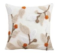 Klaisy Artistic Modern Geometric Tufted Throw Pillow Cover Cotton Linen Fabric Square Pillowcase for Modern Homes Decors Decorative Pillowcase Without Insert