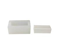 Klaisy Business Card Holder Molds Card Storage Silicone Epoxy Resin Molds Craft Making Soap Office Storage Organizers