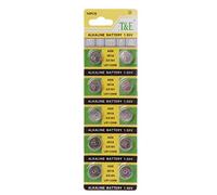 Klaisy Button Battery,10PCS Watch Battery AG8 1.55V Li-ion Button Coin Cell Batteries LR1120 391 SR1120 191 LR55 Toys Remote Camera CPU
