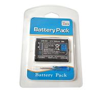 Klaisy Button Battery,3.7V 2000mAh Rechargeable Lithium-ion Battery with Tool Kit Pack Fits for 3DS