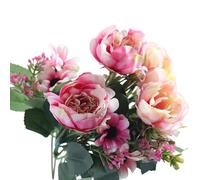 Klaisy Color Silk Artificial Flower For Home Party Desk Decoration Easy Setups Vibranted Color Not Need Water Birthday Party Flower