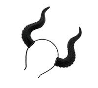 Klaisy Dark Horn Cosplay Headwear Party Reindeer Headband Devil Horn Animation Hair Hoop For Live Show Role Play Halloween Headbands For Adults