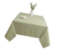 Klaisy Decorationative Grids Art Tablecloth Quick Drying Machine Washable Fit Most Tables Home Decoration Polyester Tablecloth