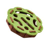 Klaisy Felt Cats Puzzle Toy With Removable Bells Interactive Design Mental Stimulation Game Safe Box Pet Maze Toy With Compartments