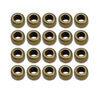 Klaisy Pack Of 20 Copper Strain Isolate Brass Beads Accessories Round/Square Paracord Lanyard Beads For Jewelry Making Brass Pendant Accessories