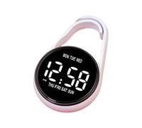 Klaisy Pocket Electronic Digital Clock For Students Includes Touch Screens Watch Waterproof Feature Night Lights Student Multifunctional Desk Students