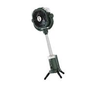 Klaisy Rechargeable 20000mAh Camping Fan With Adjustable Height Oscillating Remote Hook Mists Sprays LED Light Floor Fan